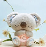 Plush Toy Simulated Breathing Night Light & Soothing Sounds