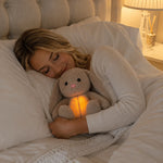 Plush Toy Simulated Breathing Night Light & Soothing Sounds