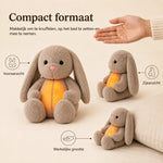 Plush Toy Simulated Breathing Night Light & Soothing Sounds