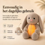 Plush Toy Simulated Breathing Night Light & Soothing Sounds