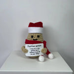 Plush Toy Smiling Santa Hat & Scarf