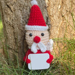 Plush Toy Smiling Santa Hat & Scarf