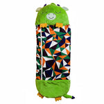 Plush Toy With Integrated Sleeping Bag Machine Washable Foldable Design