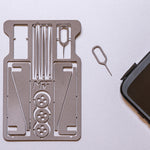 Pocket Multi-Tool Stainless Steel 14-in-1 Credit-Card Size