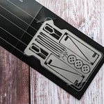 Pocket Multi-Tool Stainless Steel 14-in-1 Credit-Card Size