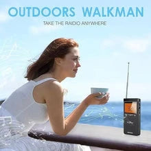 Pocket Radio AM/FM 20 Presets Weather Alerts