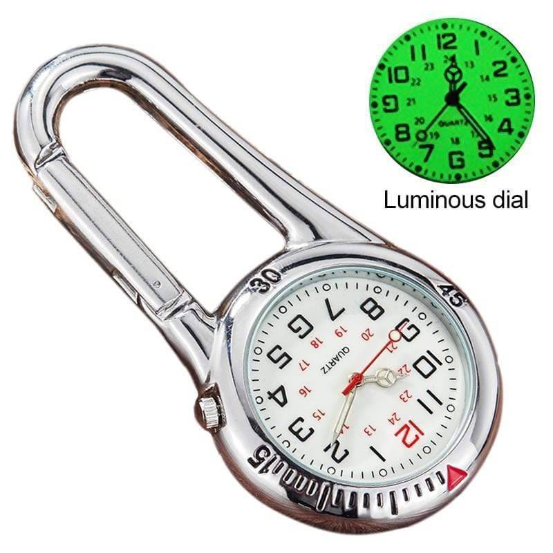 Pocket Watch Clip-On Carabiner Luminous Dial