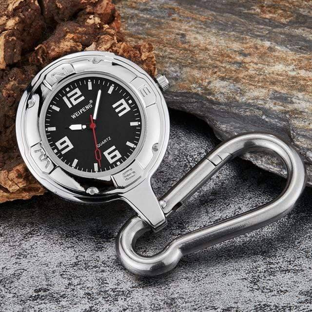 Pocket Watch Clip-On Carabiner Luminous Dial