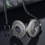 Pocket Watch Roman Numeral Dial Quartz Movement Chain Included