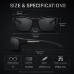 Polarized Sports Sunglasses Ultralight Wraparound UV400