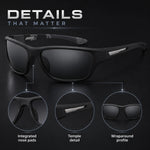 Polarized Sports Sunglasses Ultralight Wraparound UV400