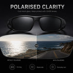 Polarized Sports Sunglasses Ultralight Wraparound UV400
