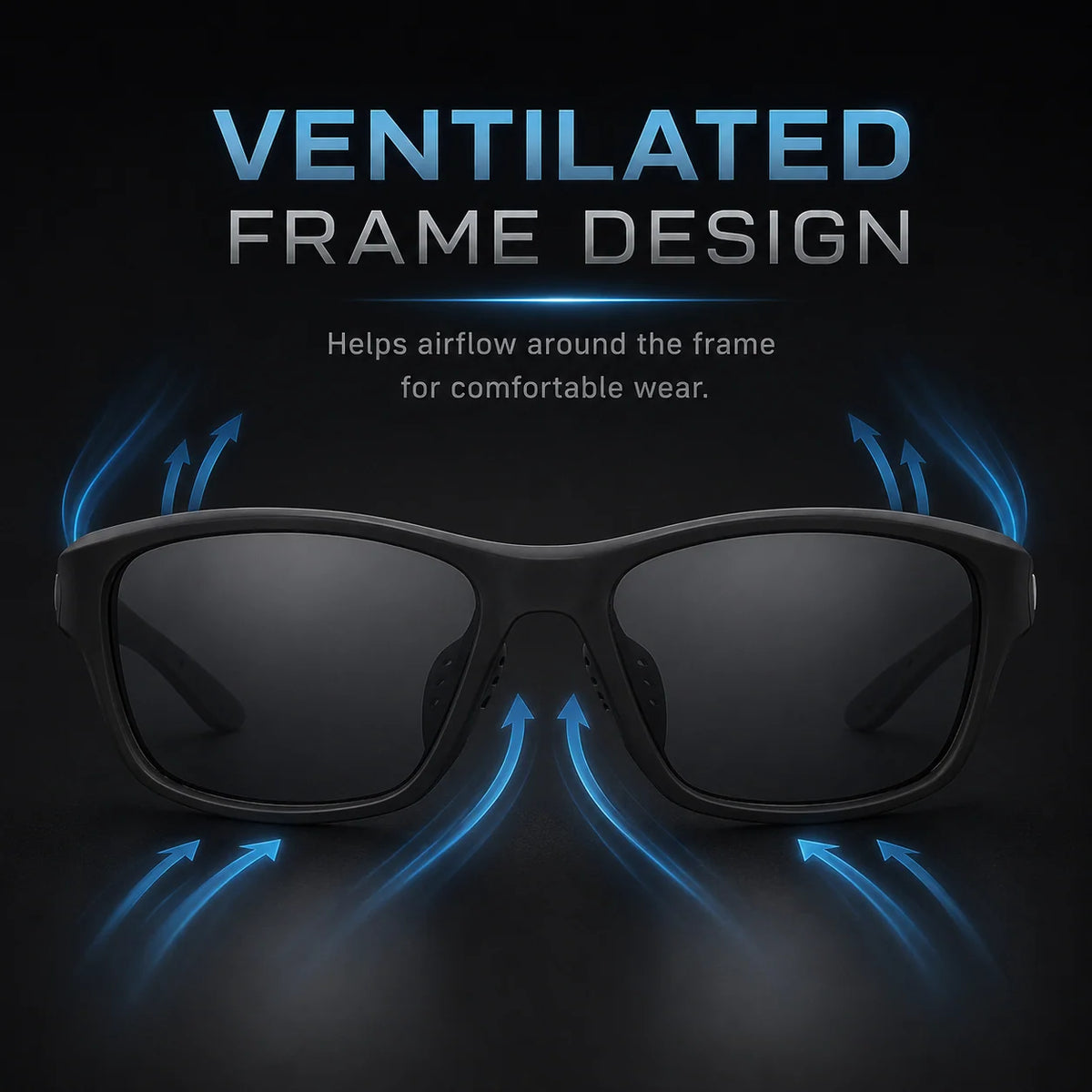 Polarized Sports Sunglasses Ultralight Wraparound UV400