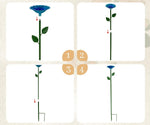 Pollinator Watering Station Flower-Shaped Cups & Rust-Resistant Stakes