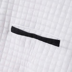 Polo Shirt Waffle Knit Quarter-Zip Long Sleeve