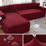 Polyester Sofa Cover for L-Shaped Sofas – Stain and Pet Hair Protection