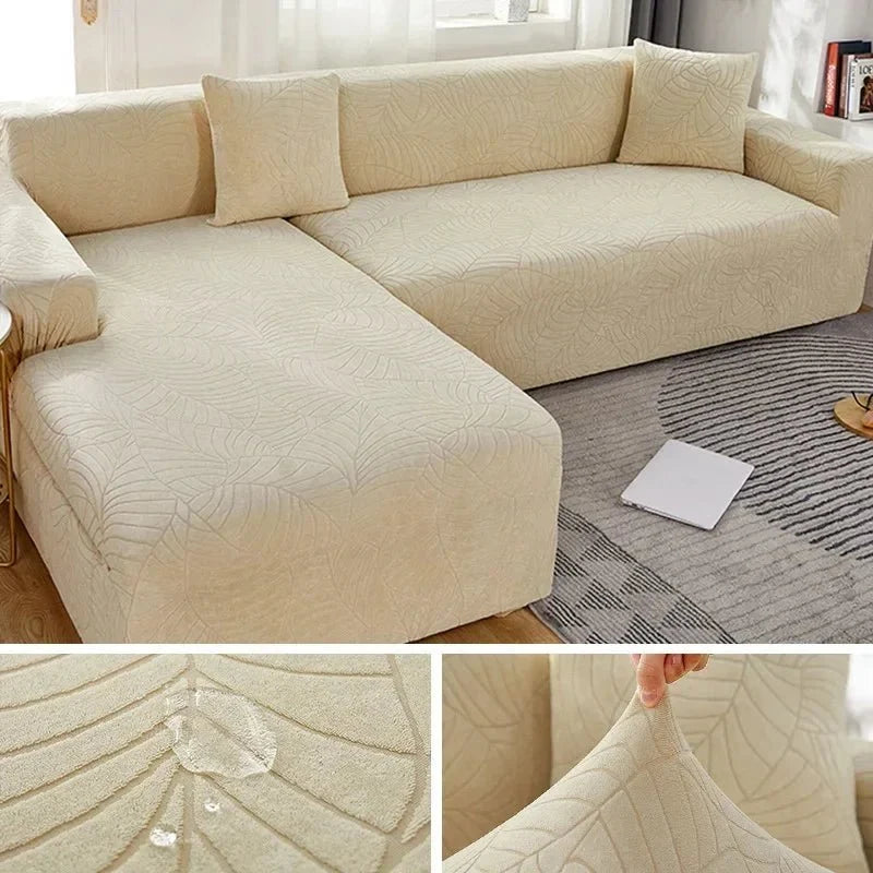 Polyester Sofa Cover for L-Shaped Sofas – Stain and Pet Hair Protection