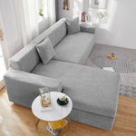 Polyester Sofa Cover for L-Shaped Sofas – Stain and Pet Hair Protection