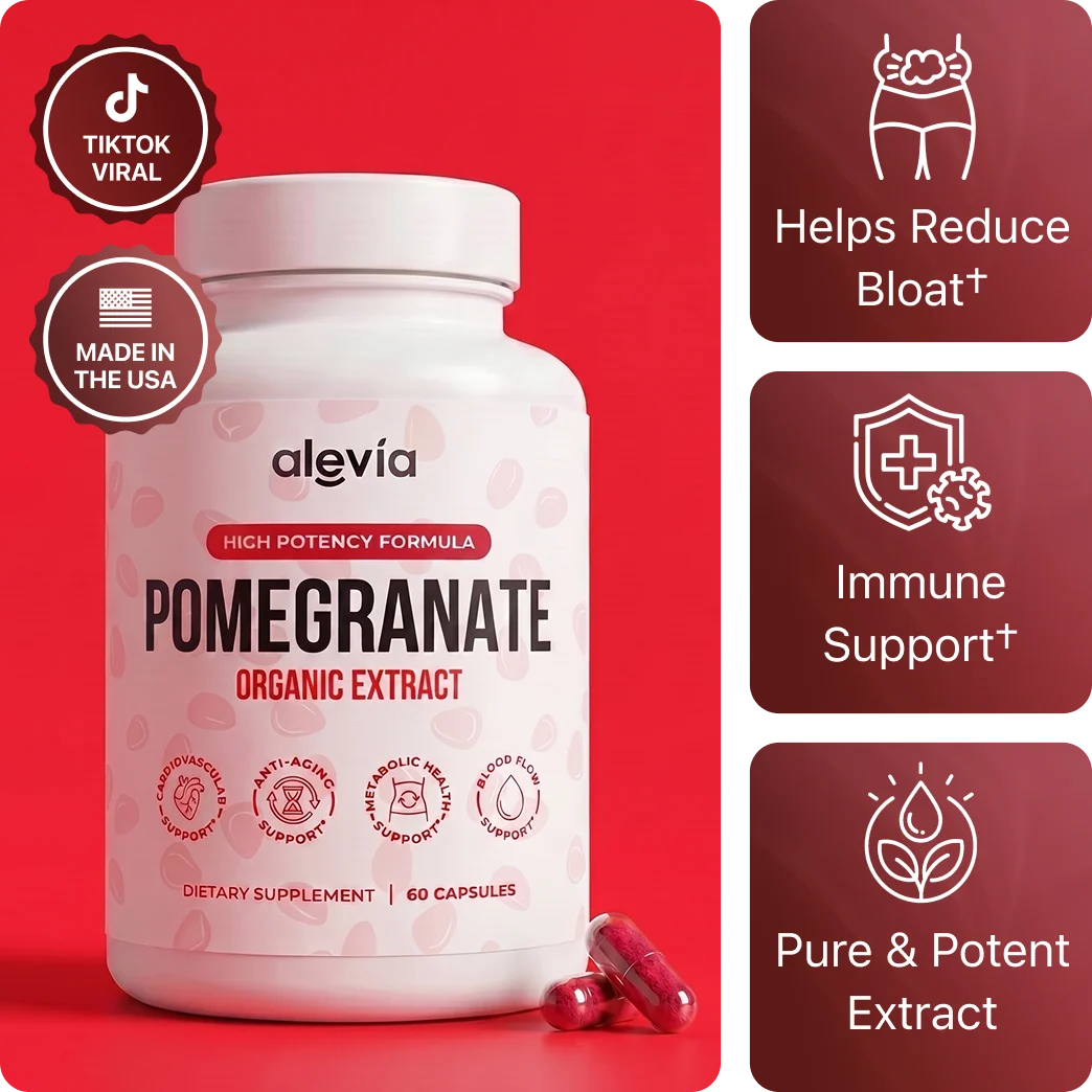 Pomegranate Extract Supplement Organic 700 Mg Caffeine-Free