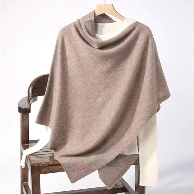 Poncho Merino Wool Lightweight Temperature-Regulating Warmth