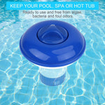Pool Chlorine Dispenser Floating Adjustable Twist-Lock Lid