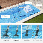 Pool Cleaner Cordless Rechargeable Interchangeable Heads