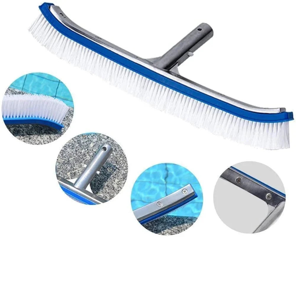 Pool Cleaning Brush Sturdy Bristles Ergonomic Design