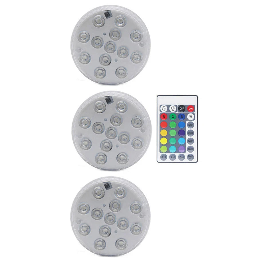Pool Lights Submersible RGB Dimmable Remote-Controlled