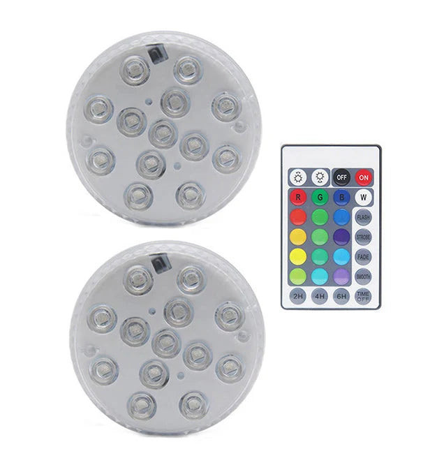 Pool Lights Submersible RGB Dimmable Remote-Controlled