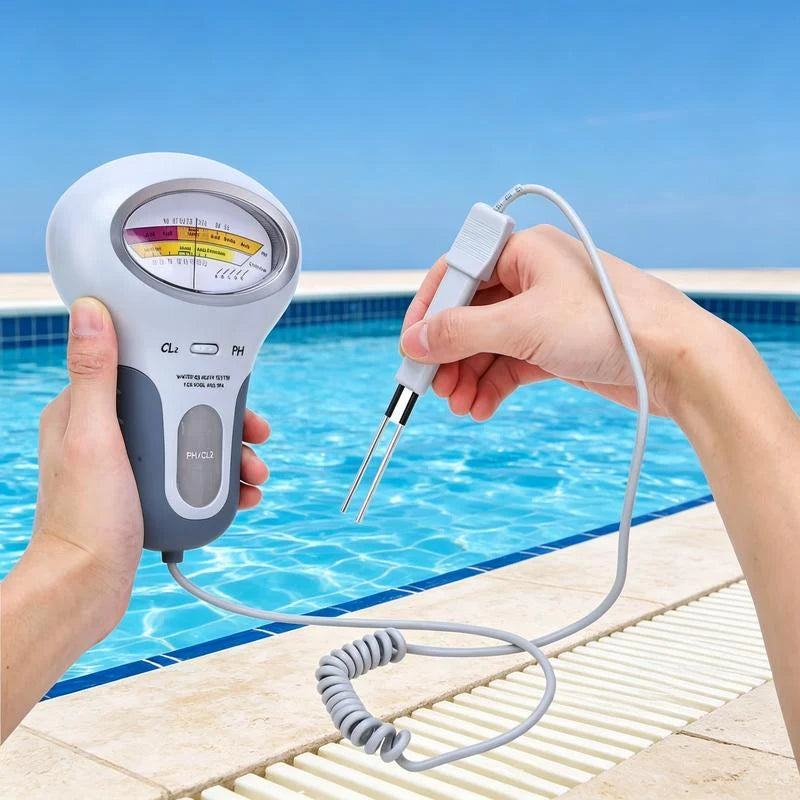 Pool Water Tester pH & Chlorine Analog Dial