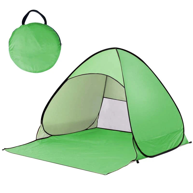 Pop-Up Beach Tent Instant Setup Two-Person UV Blocking
