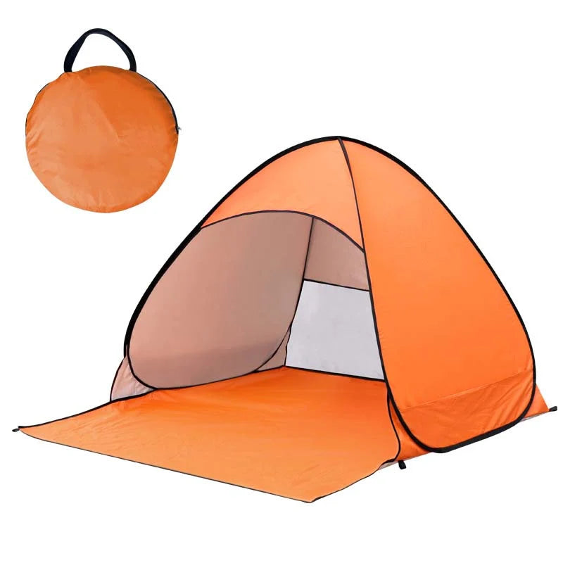 Pop-Up Beach Tent Instant Setup Two-Person UV Blocking
