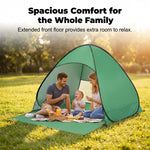 Pop-Up Beach Tent Instant Setup Two-Person UV Blocking