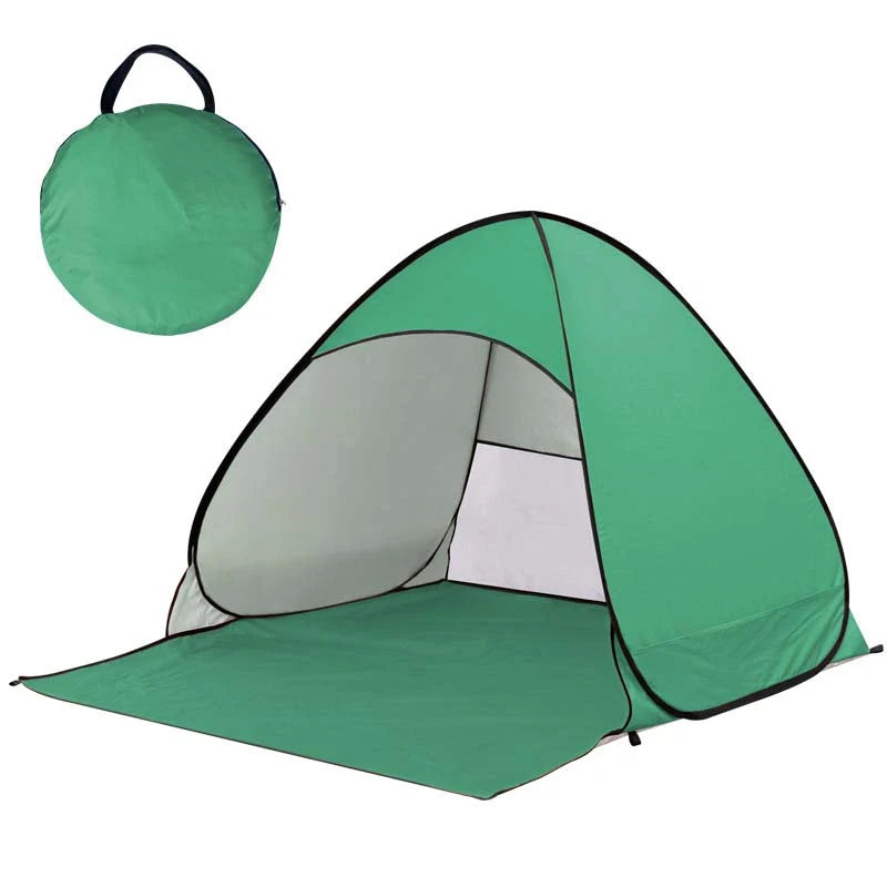 Pop-Up Beach Tent Instant Setup Two-Person UV Blocking