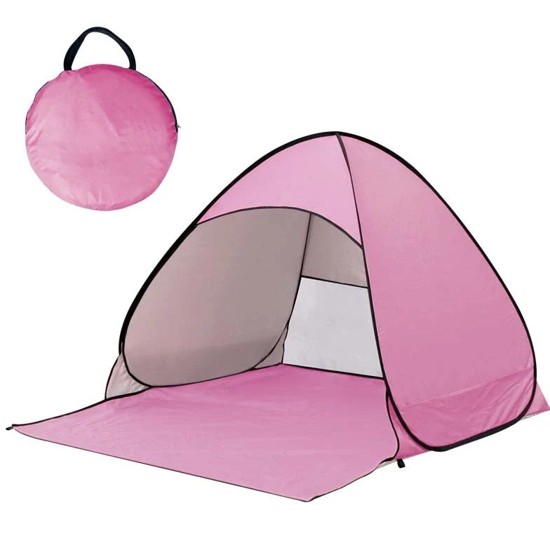 Pop-Up Beach Tent Instant Setup Two-Person UV Blocking