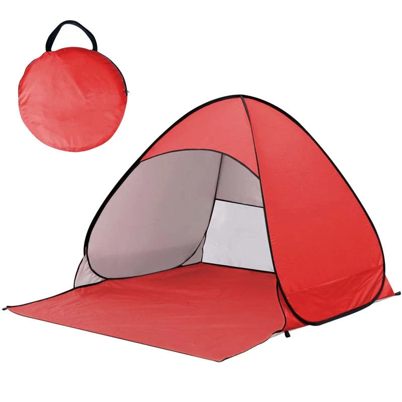 Pop-Up Beach Tent Instant Setup Two-Person UV Blocking
