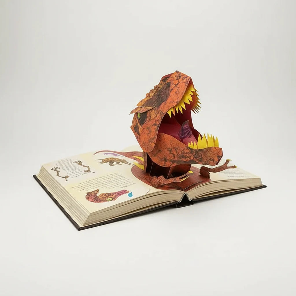 Pop-Up Book 3D Dinosaur Scenes Sturdy Pages
