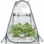 Pop-Up Greenhouse Clear Water-Resistant & Ventilated