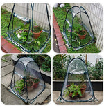 Pop-Up Greenhouse Clear Water-Resistant & Ventilated