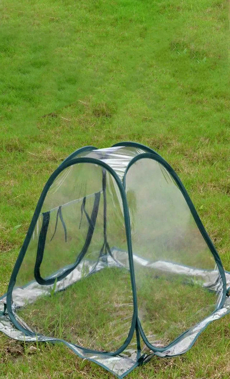 Pop-Up Greenhouse Clear Water-Resistant & Ventilated