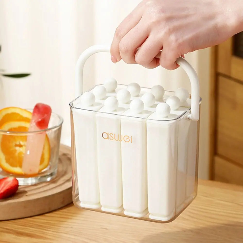 Popsicle Mold Reusable Silicone with Covered Storage Box