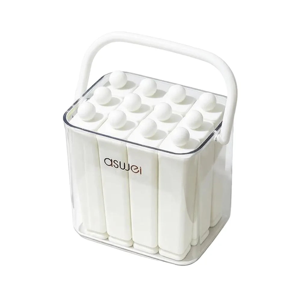 Popsicle Mold Reusable Silicone with Covered Storage Box