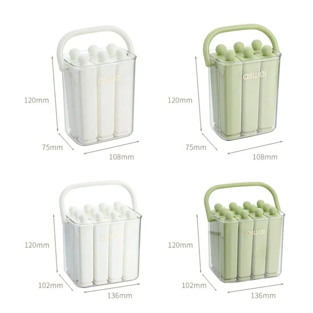 Popsicle Mold Reusable Silicone with Covered Storage Box