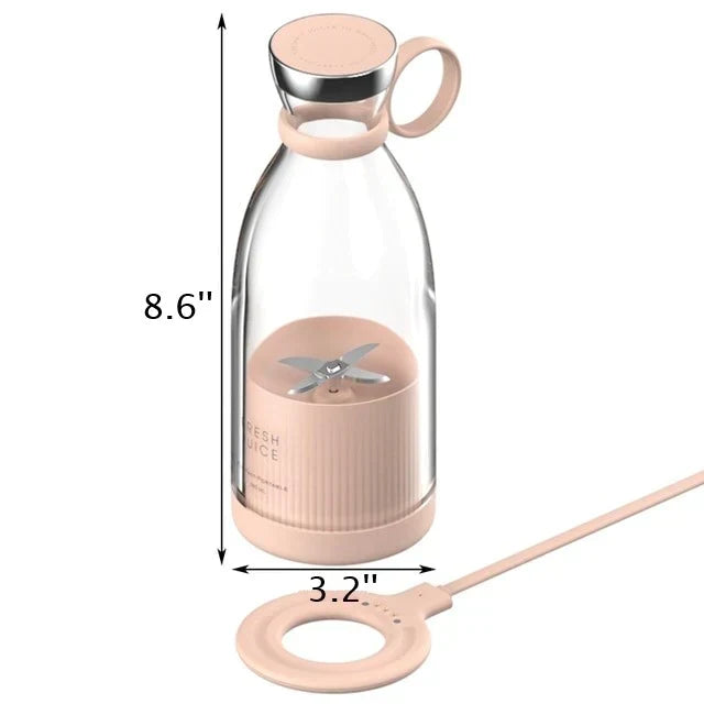 Portable Blender USB Rechargeable 16.91 Fl Oz Stainless Steel Cup