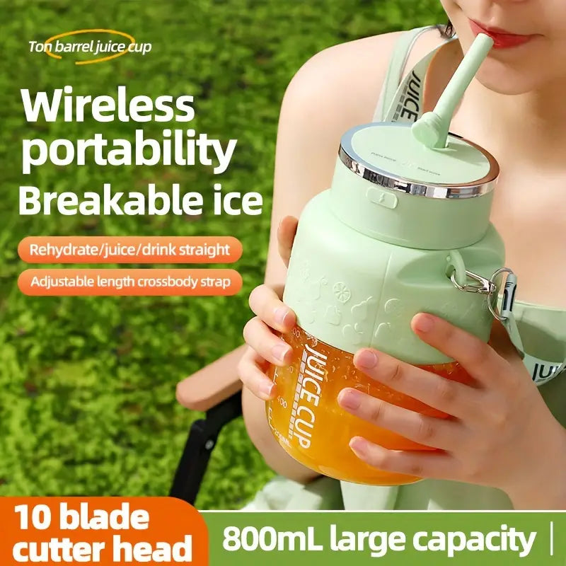 Portable Blender USB Rechargeable Ice-Crushing Blades