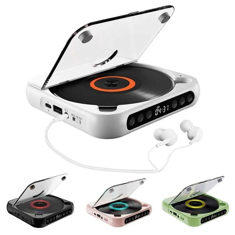Portable CD Player Bluetooth Hi-Fi 6-Hour Battery