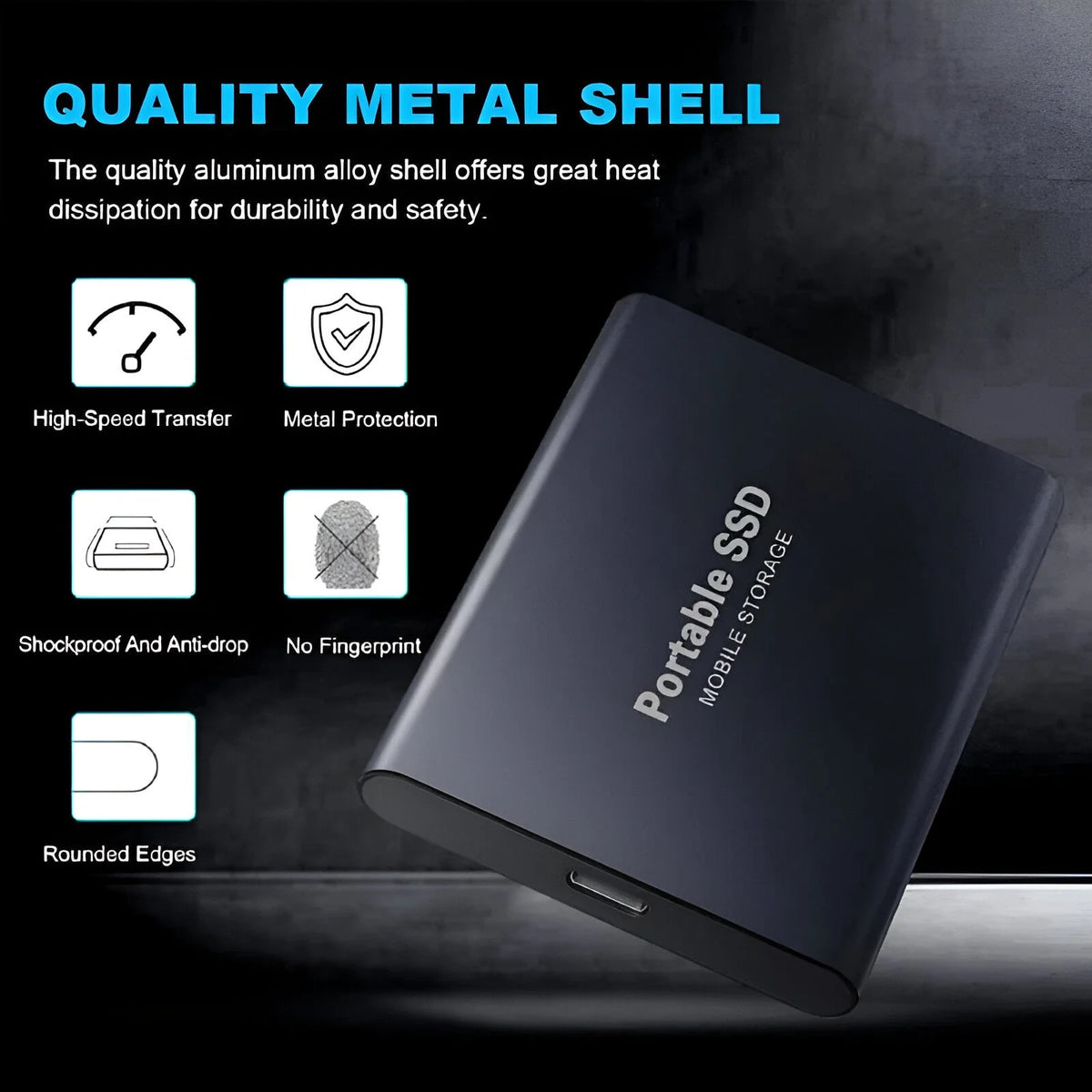 Portable External SSD ExFAT With Mobile Adapters