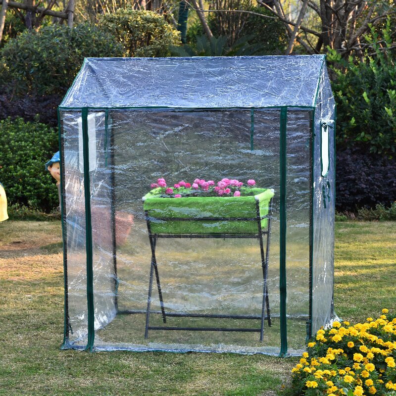 Portable Greenhouse Roll-Up Doors Weather-Resistant\Extension