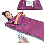 Portable Infrared Sauna Blanket Medical-Grade Adjustable Temperature & Reflective Stripes