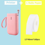 Portable Label Printer Bluetooth Thermal Ink-Free Rechargeable